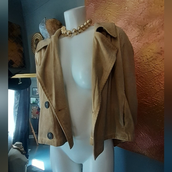 NWT Zara Faux Suede Cropped Jacket - Picture 7 of 16